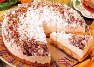 Bild von Baileys-Torte mit Baiser