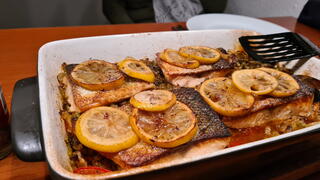 Bild von Lachs mit Ofengemüse