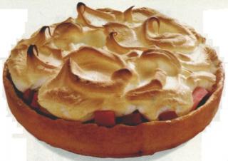 Bild von Rhabarber-Baiser-Kuchen