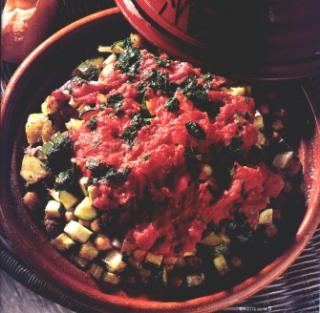 Bild von Tagine Mit Kichererbsen
